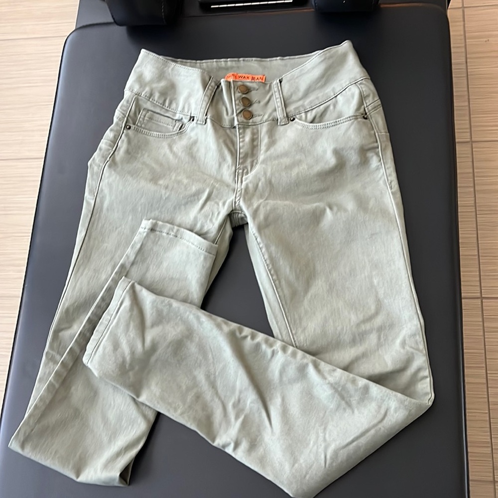 WAX JEAN Olive Skinny Jeans sz 1